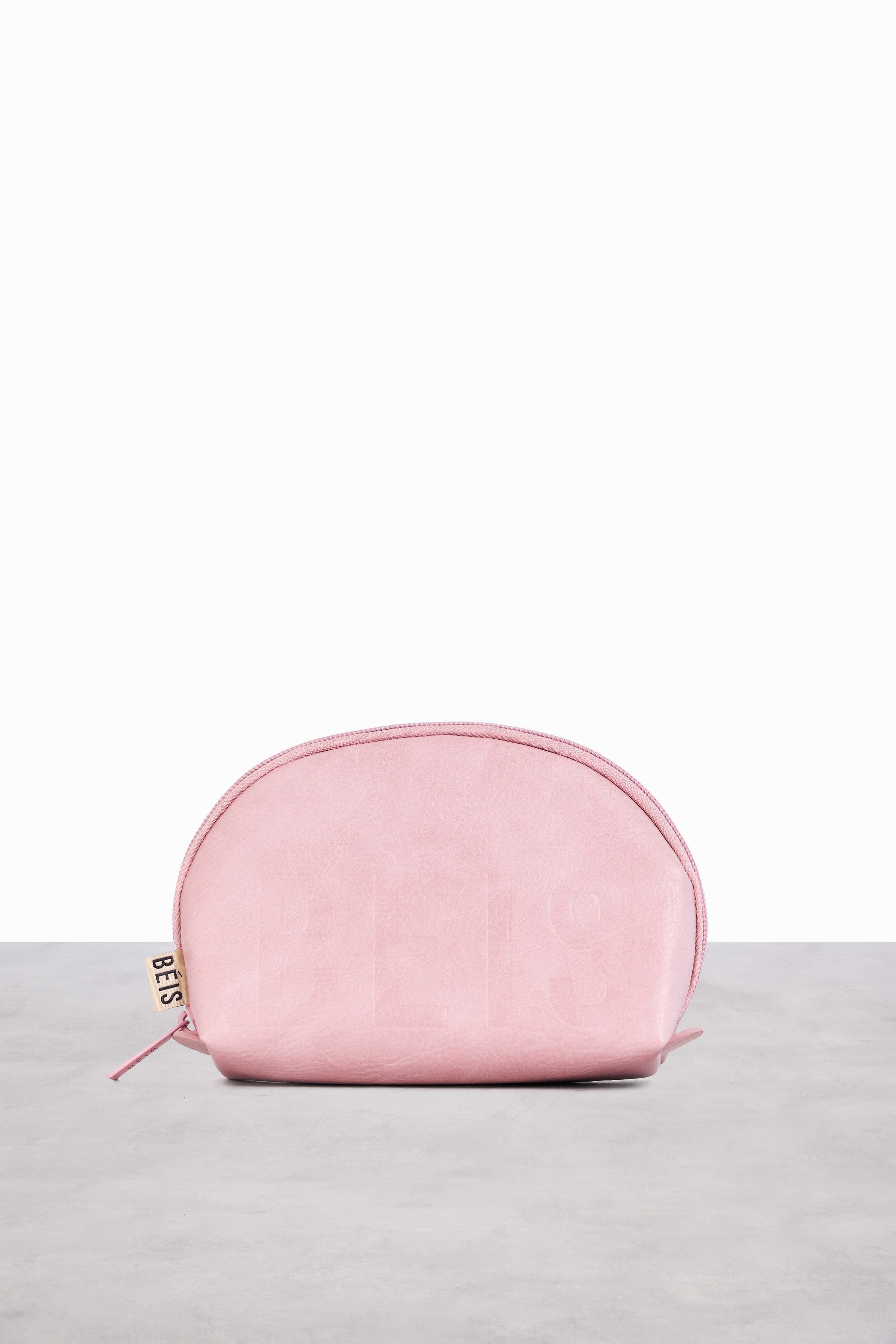 Premium Atlas Pink Cosmetic Pouch Set - Travel Makeup Organizer for Women | Waterproof & Durable Beauty Case for Toiletries, Brushes & Essentials