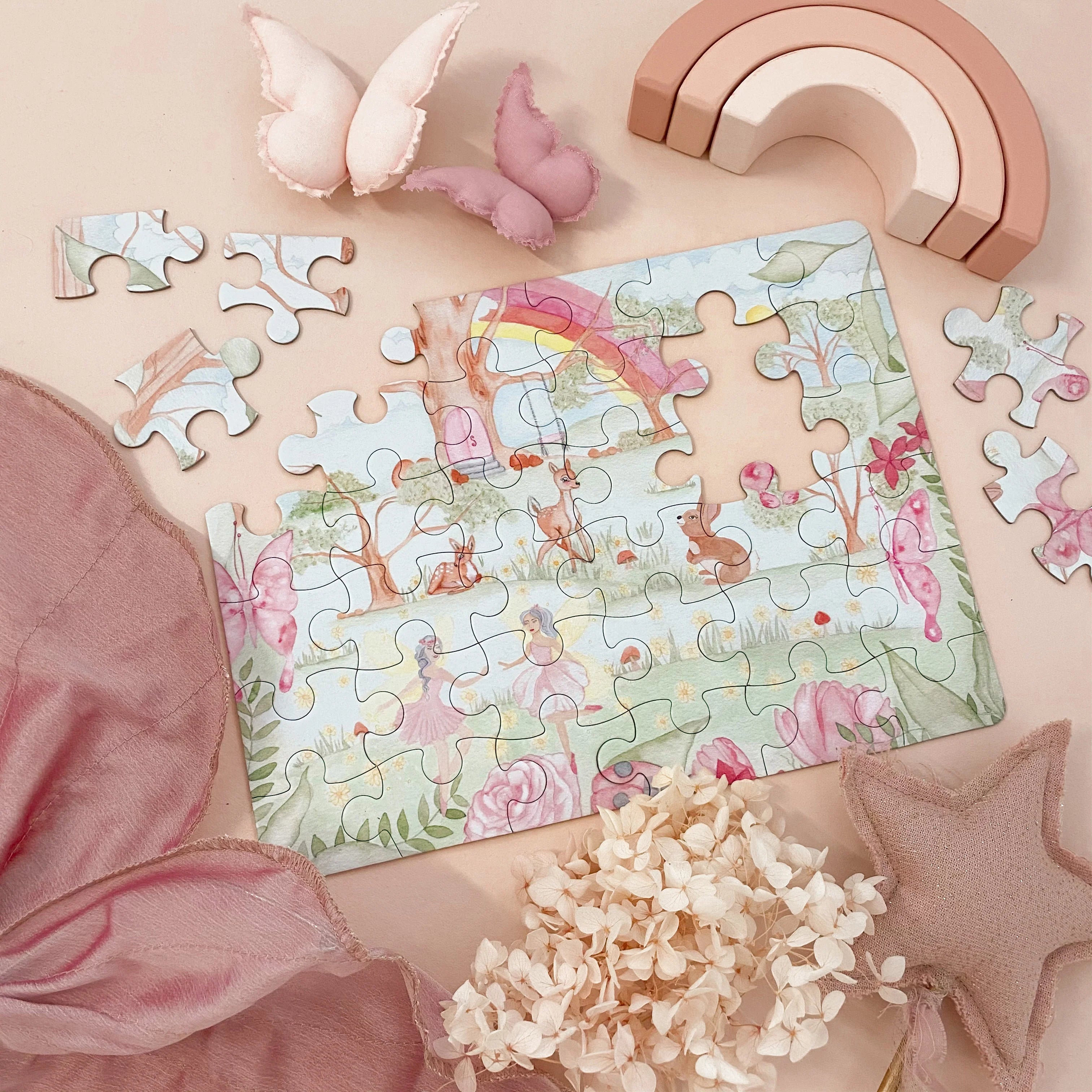 Enchanted Fairy Garden 36-Piece Puzzle - Magical Fantasy Puzzle for Kids & Adults - Perfect for Family Game Night & Educational Play