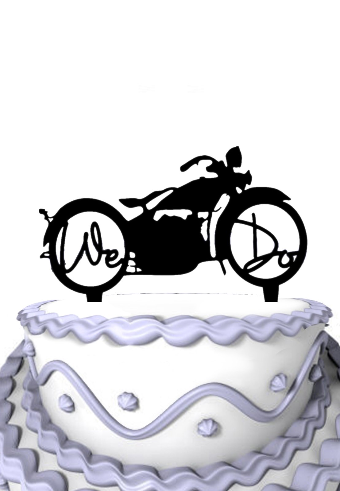 Custom Motorcycle Cake Topper with 