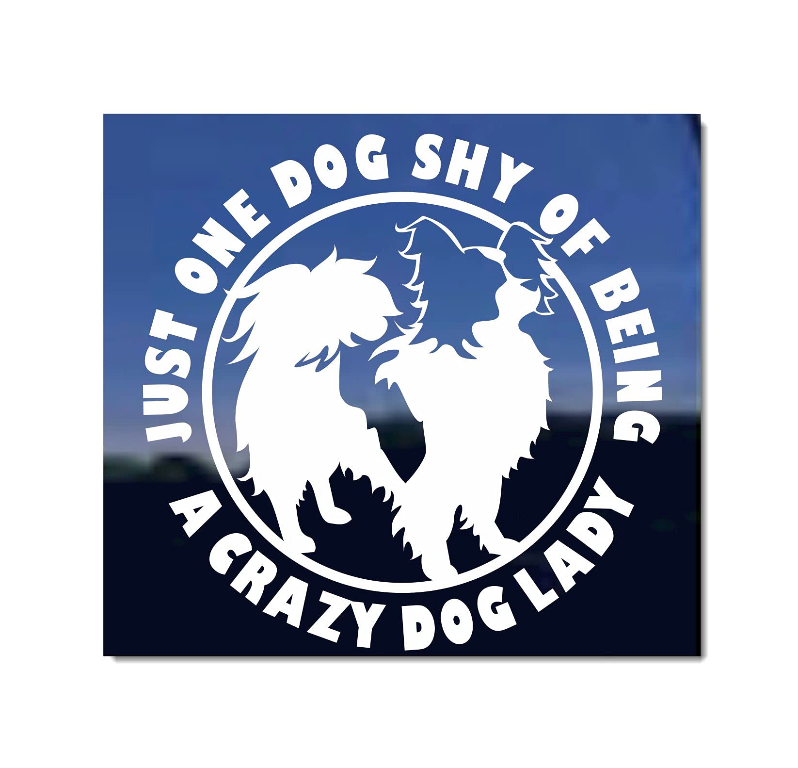 Funny Papillon Dog Vinyl Window Decal Sticker - Perfect for Car, Home & Office Decor - Show Your Love for Dogs with This Cute Decal