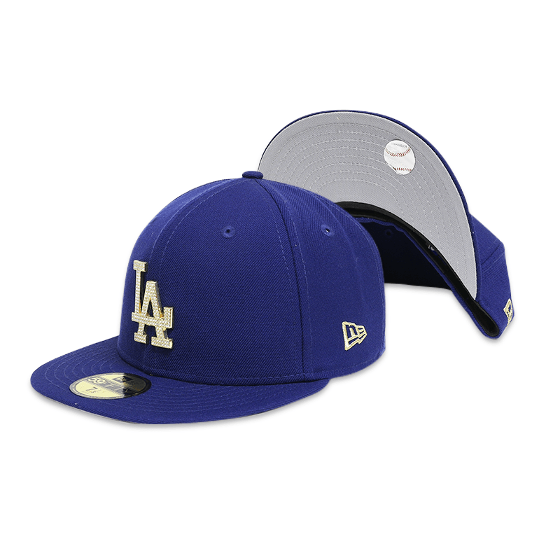 Los Angeles Dodgers Diamond Logo Men's Fitted Baseball Cap - Adjustable Snapback Hat for Sports Fans & Streetwear Fashion