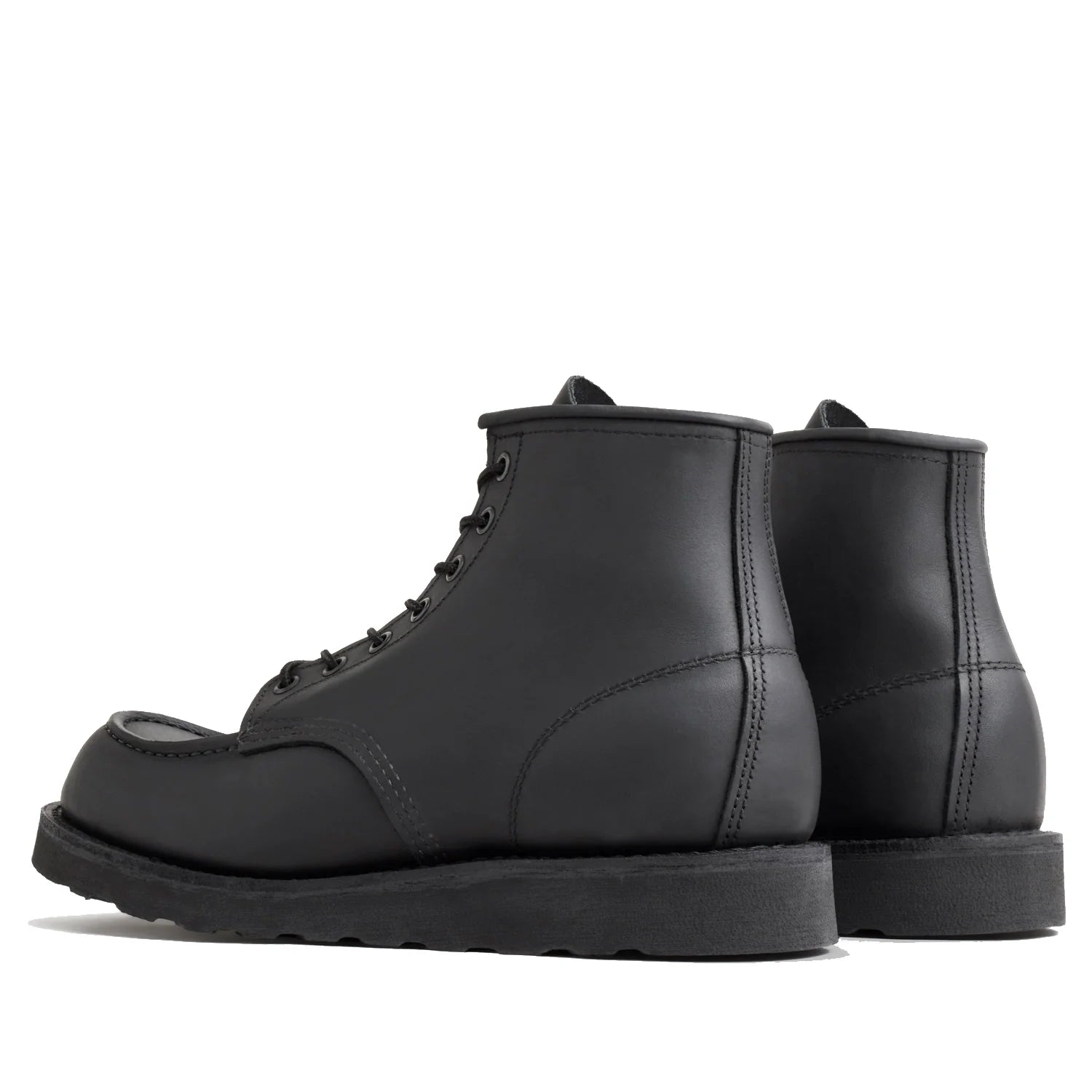 6 Inch MOC 8074 Black Harness Boots - Durable Work Boots for Men, Safety Toe, Slip Resistant - Perfect for Construction, Warehouse & Outdoor Work