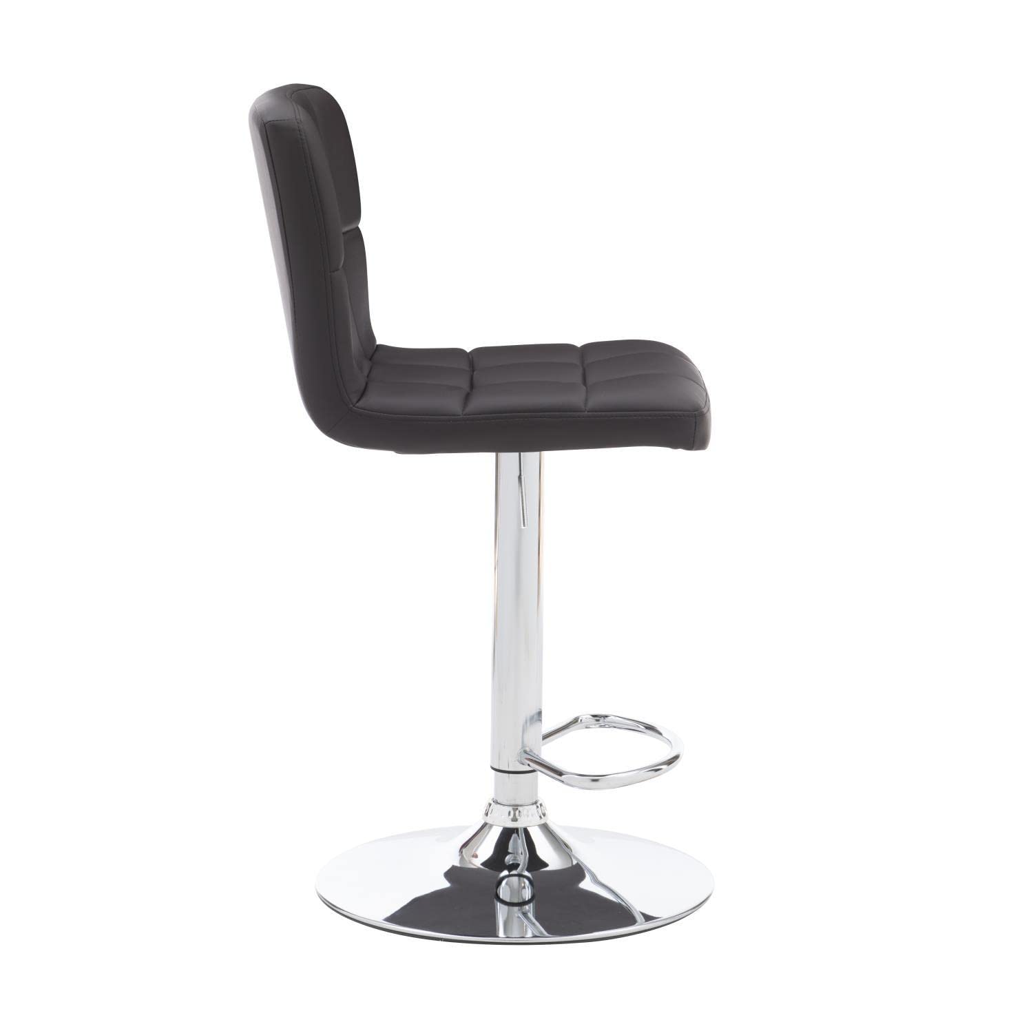 Premium Clayton Barstool in Rich Chocolate Brown - Comfortable & Stylish Bar Height Stool for Kitchen Island, Breakfast Nook, or Home Bar Decor