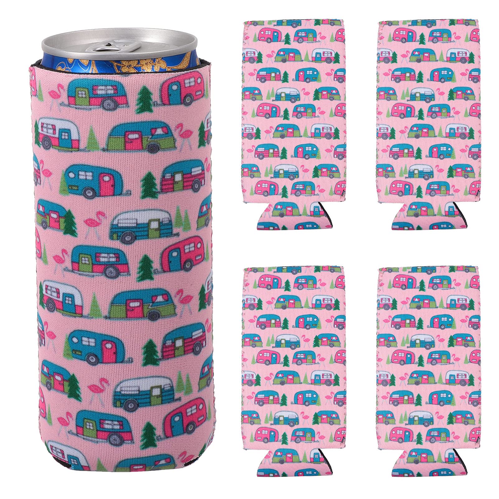 Hemoton 6-Pack 330ml Soda Bottle Caps - Insulated Water Bottle Sleeves for Glass Bottles, Beer & Cold Drinks | Keep Beverages Cool for Outdoor, Picnics & Parties