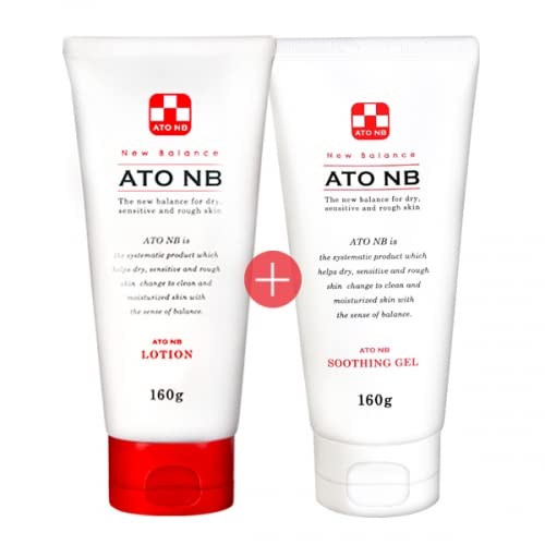 ATO NB Soothing Gel & Lotion Bundle - Cooling & Moisturizing for Babies, Toddlers & Kids with Dry, Sensitive, Acne-Prone & Eczema Skin | Gentle Care for Daily Use, Diaper Rash Relief & Skin Protection