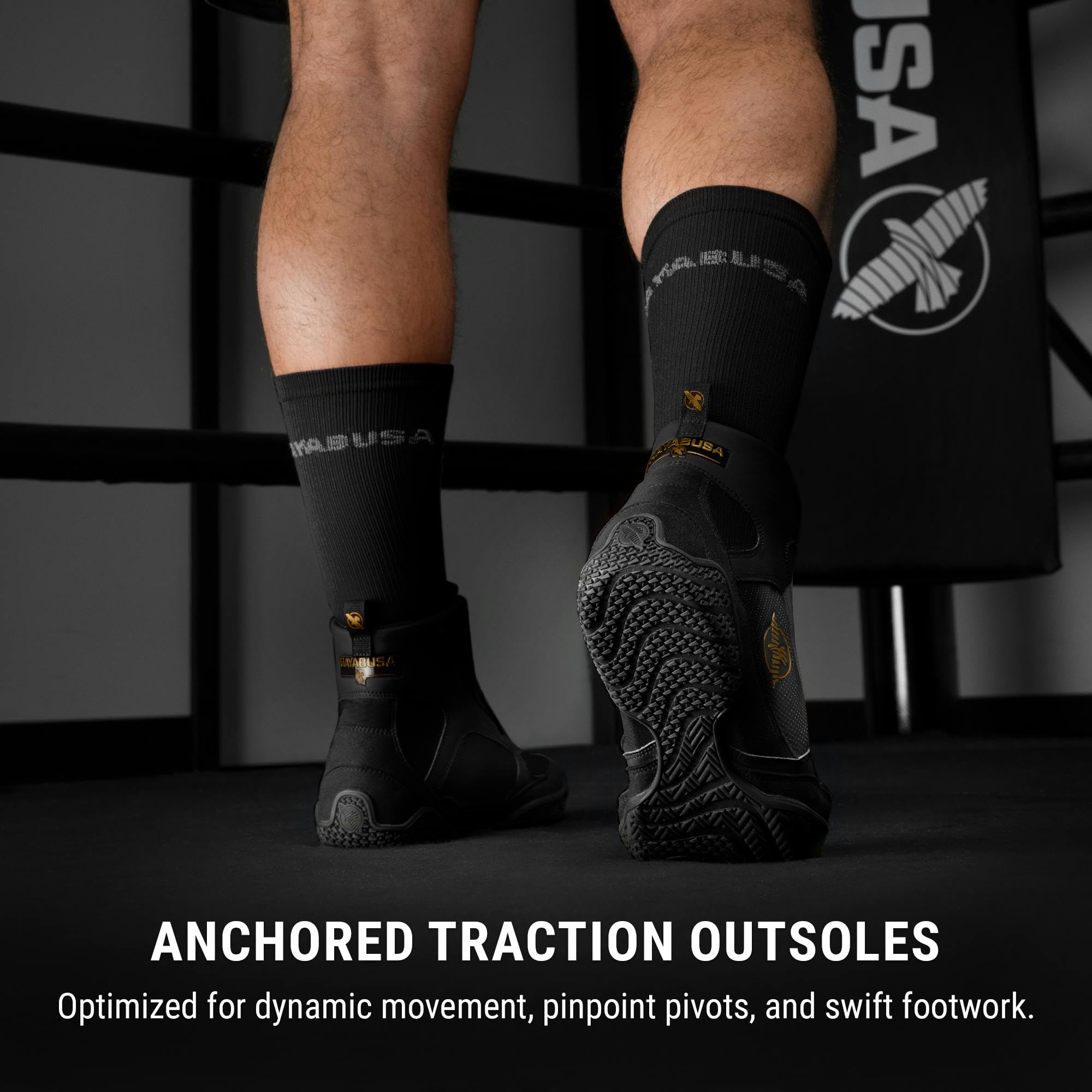 Hayabusa Pro Boxing Shoes for Men & Women - Lightweight & Breathable Training Footwear for Boxing, MMA & Kickboxing - Perfect for Gym, Sparring & Competition