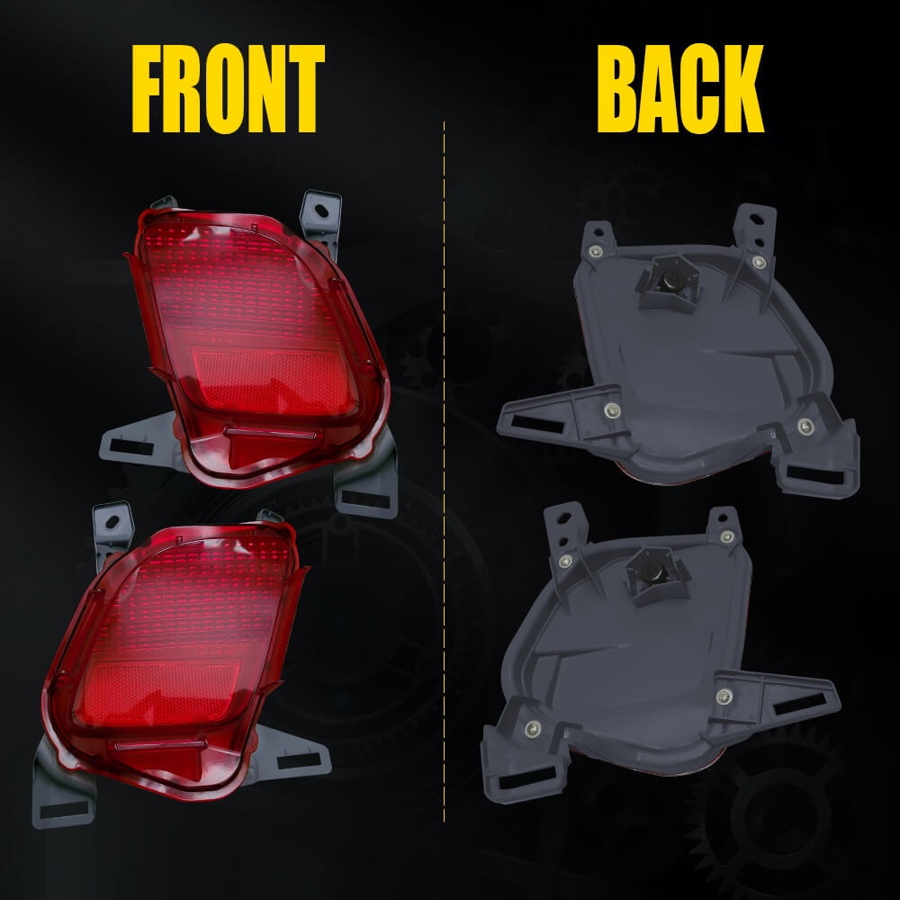 2014-2019 Toyota Highlander Rear Bumper Reflector Set - Left & Right Side Replacement Parts for Enhanced Night Visibility & Safety Driving