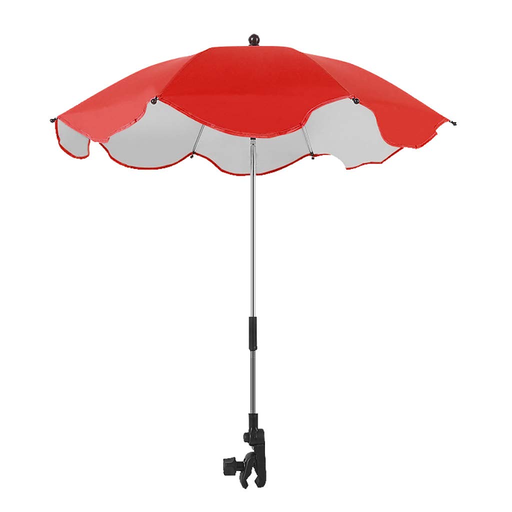 Universal Baby Stroller Umbrella - UV Sunshade & Sun Protection for Prams, Pushchairs - Lightweight & Adjustable for Outdoor Walks, Park Visits, and Beach Trips