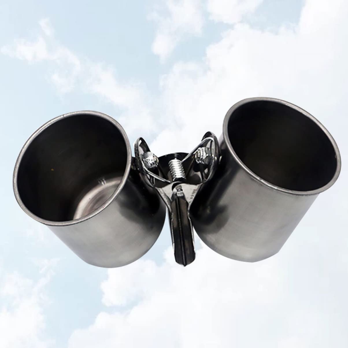 6pcs Stainless Steel Bird Feeding Bowls with Hanging Clamps - Durable Cage Mounted Dishes for Cockatiels, Parakeets & Budgies - Perfect for Small Pet Birds in Cages, Aviaries or Travel Carriers