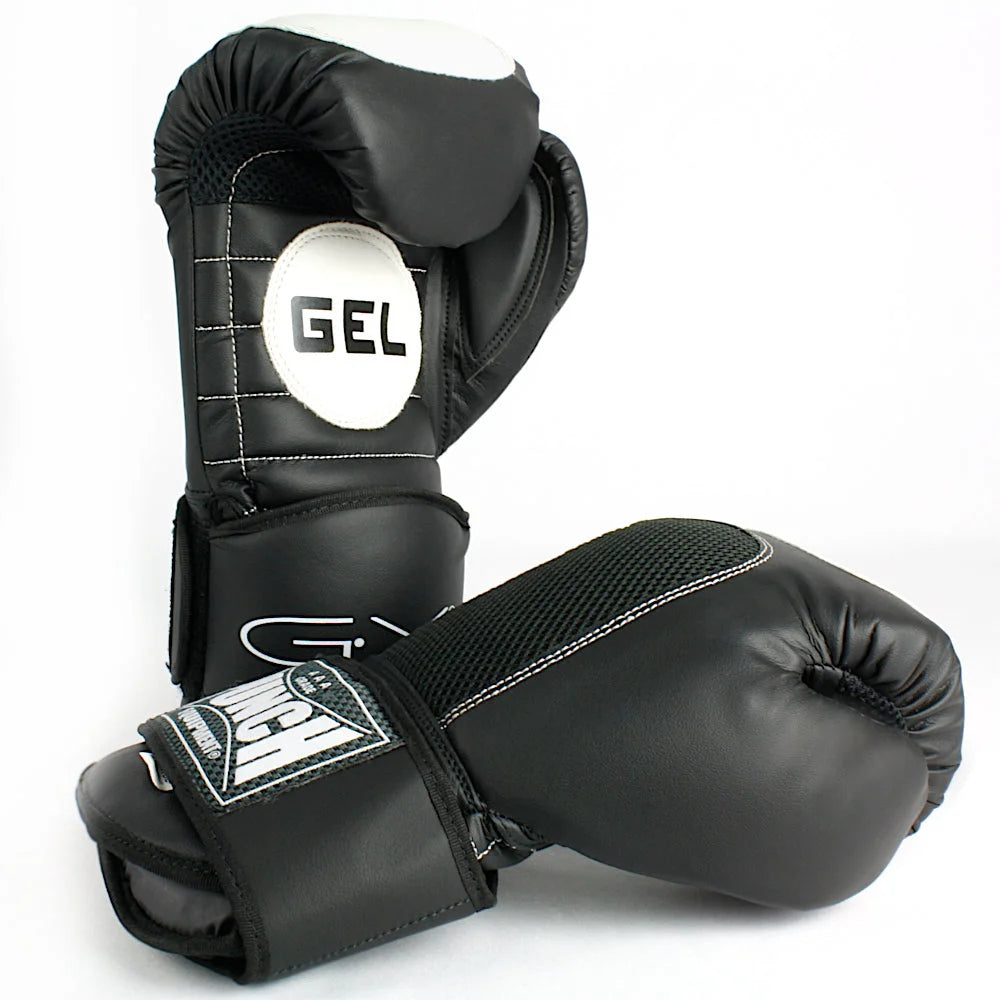 Punchfit® Hybrid Boxing Glove & Pad - Left Hand, Black - Perfect for Training, Sparring & MMA Practice