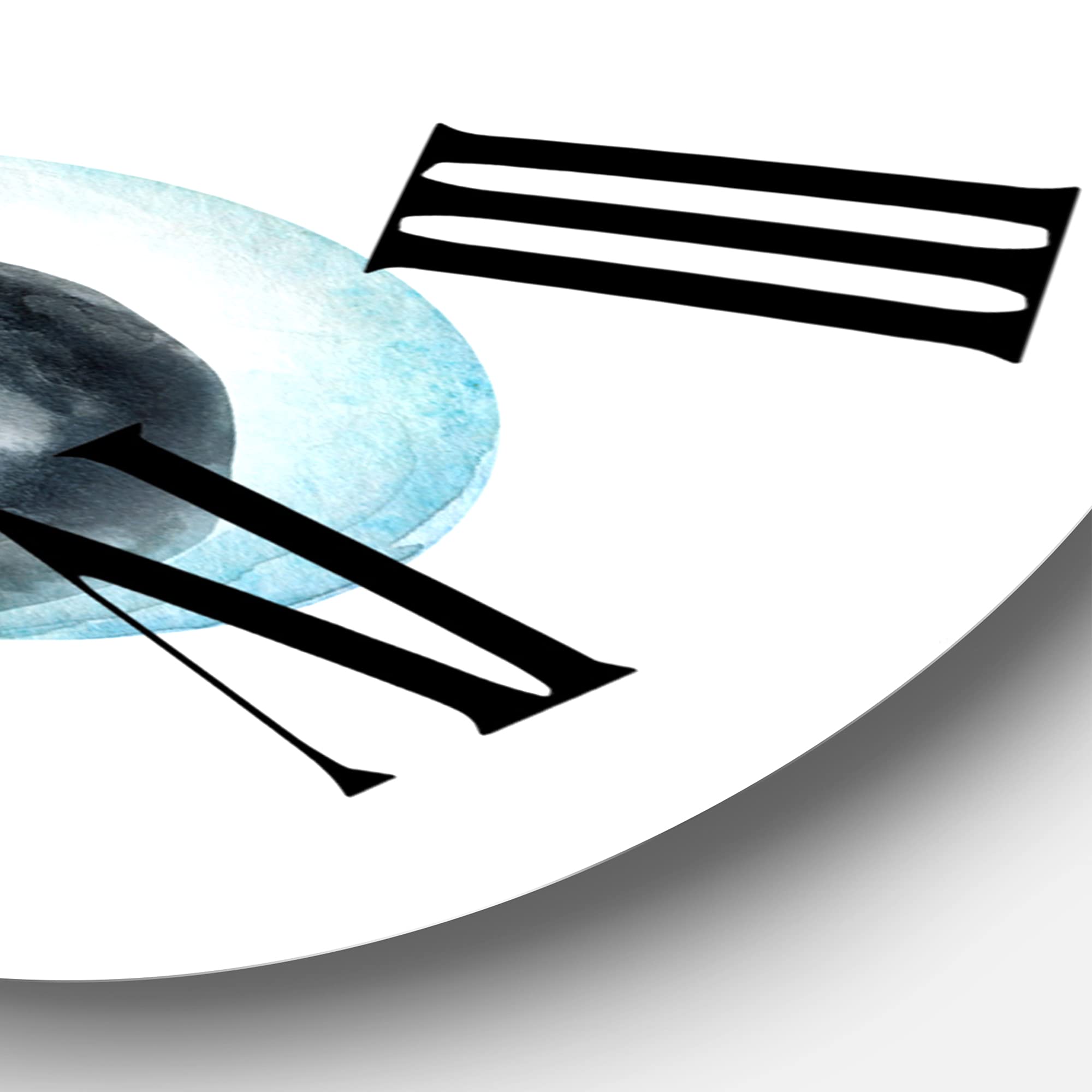 Farmhouse Wall Clock - Little Penguin with Stars & Planets Design, Large Decorative Wall Clock for Living Room, Bedroom, Kitchen | Perfect for Home, Office & Nursery Decor