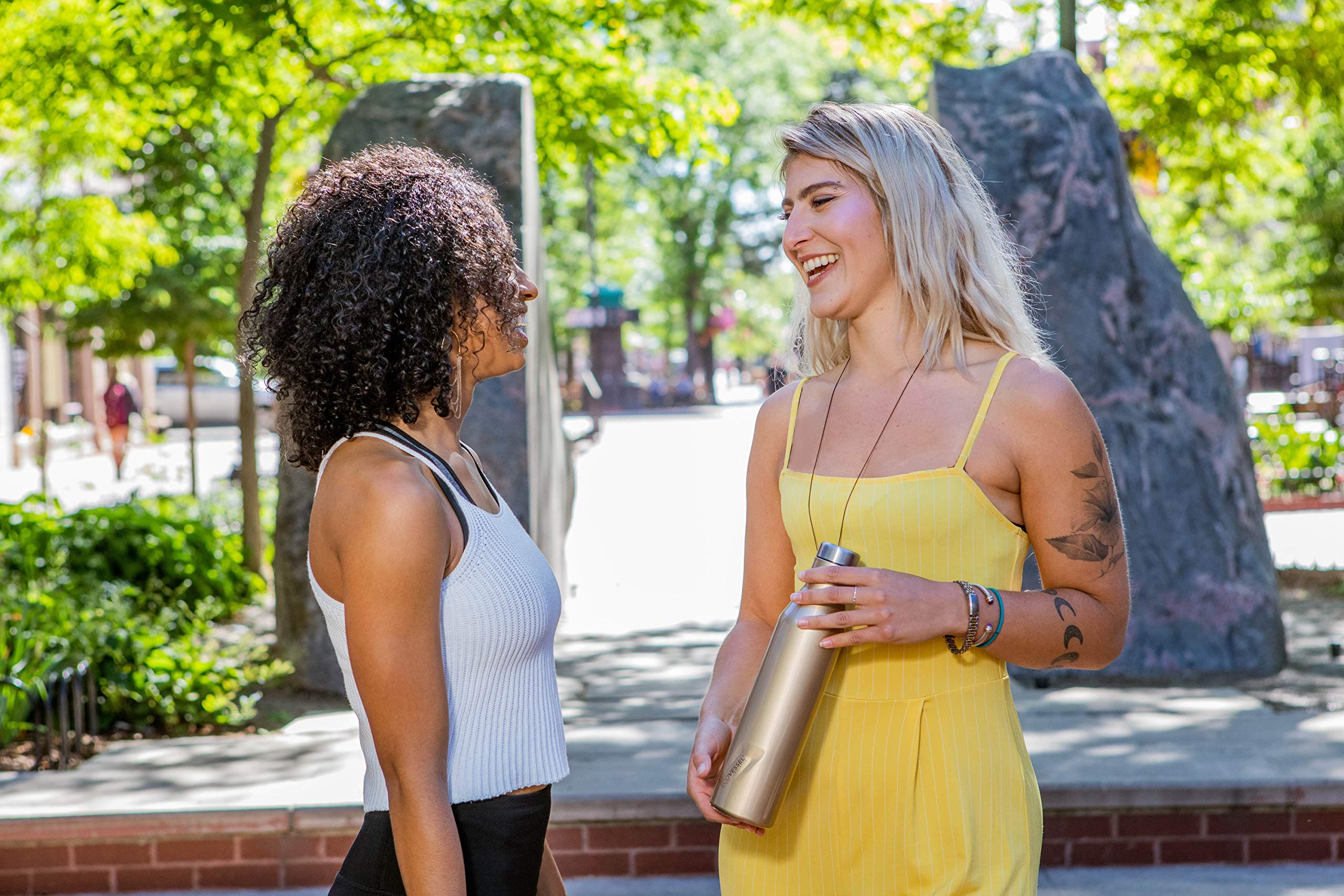 EcoVessel Aspen TriMax Vacuum Insulated Stainless Steel Water Bottle & Wine Tumbler - 16oz & 25oz - Leakproof, BPA-Free for Hiking, Gym, Office & Travel