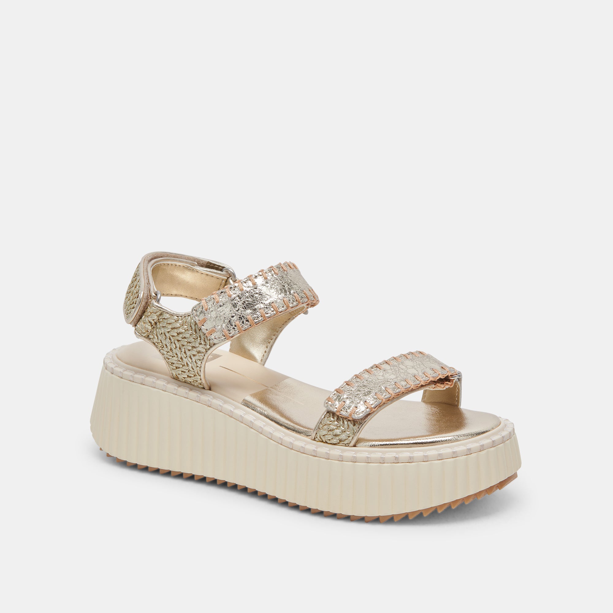 DEBRA Women's Platinum Distressed Leather Sandals - Comfortable & Stylish for Summer, Beach, and Casual Outings