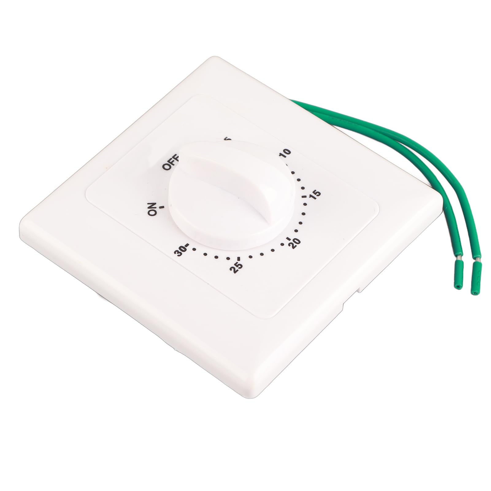 High Power Countdown Timer Switch - 30 Minute Mechanical Time Switch with Normally Open Function, 86 Panel Wall Mount, AC 220V - Perfect for Water Pumps, Irrigation Systems & Home Automation