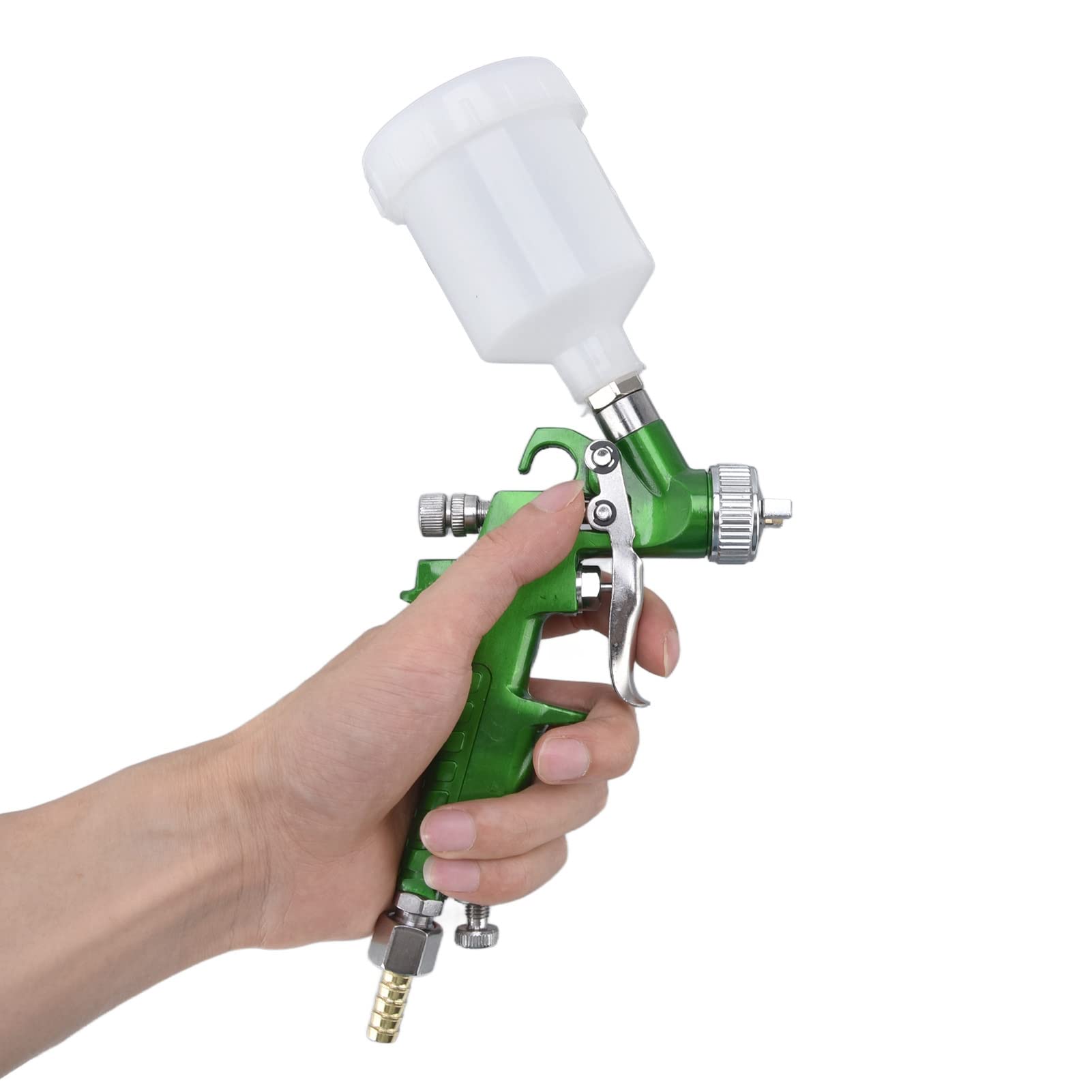 H2000 Gravity Feed Air Spray Gun - High Atomization Handheld Paint Sprayer with 6.2-9.8 Inch Spraying Distance - Perfect for Automotive, Furniture & DIY Home Painting Projects