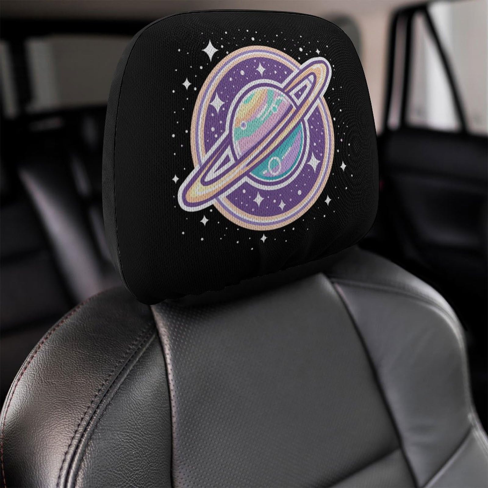 Universal Car Headrest Cover - Full Wrap Seat Protector for Comfort & Style - Compatible with Most Vehicles - 1 PC - Perfect for Road Trips, Daily Commutes & Car Interior Protection