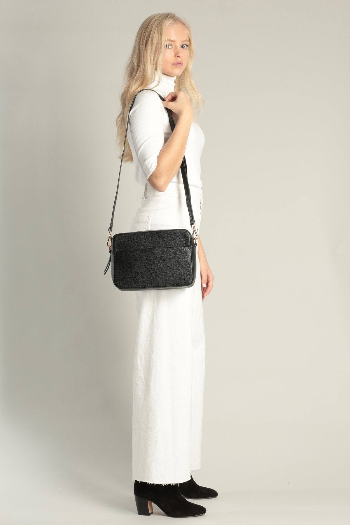 Bloom Bag (Black Pebble) - Stylish and Durable Crossbody Purse for Women | Perfect for Work, Travel, and Everyday Use