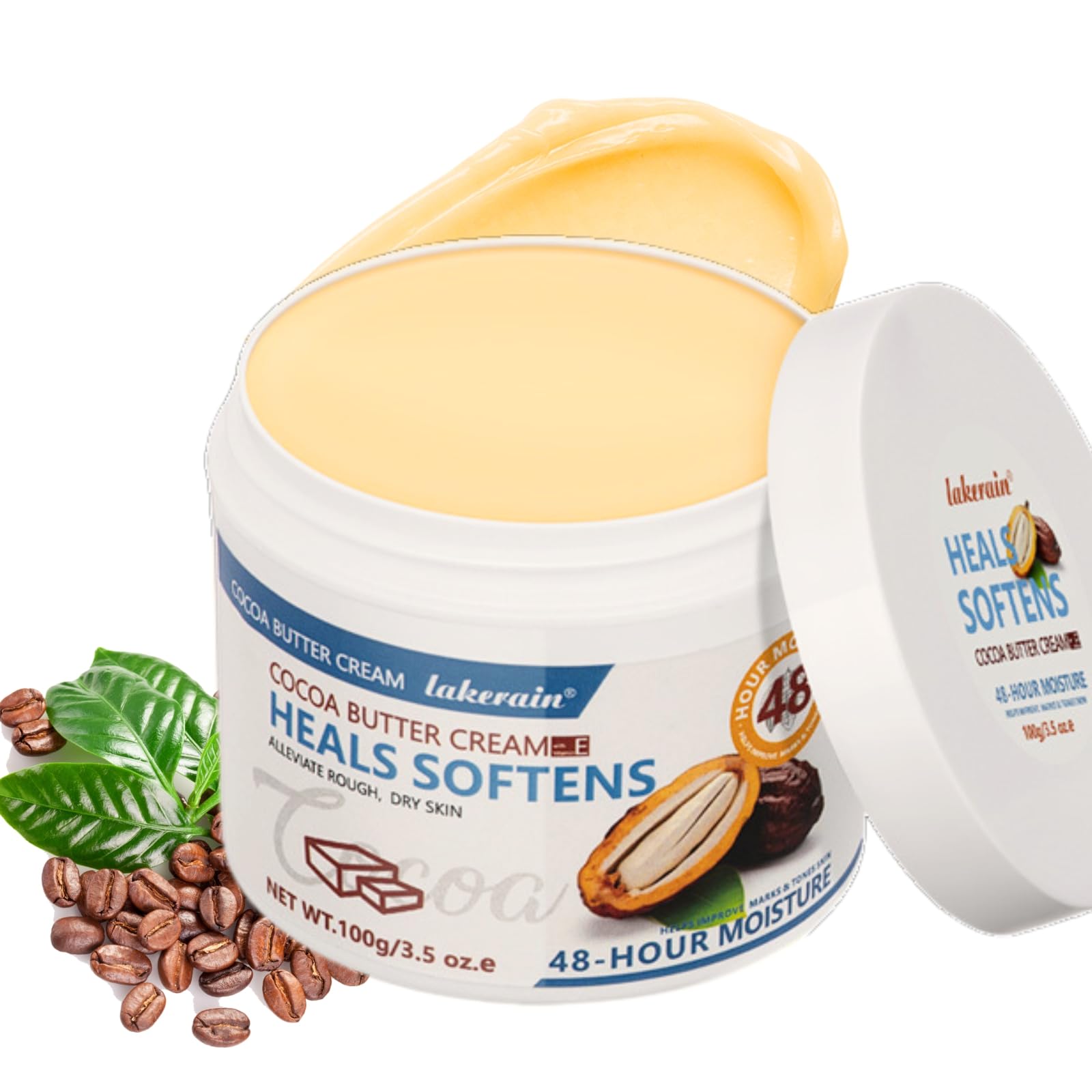 **Cocoa Butter Body Cream for Women - Ultra Hydrating Body Lotion for Extremely Dry Skin - Vitamin E & Cocoa Butter Moisturizer - Skin Tightening & Nourishing Body Butter - Perfect for Daily Use, Post-Shower & Nighttime Skincare**