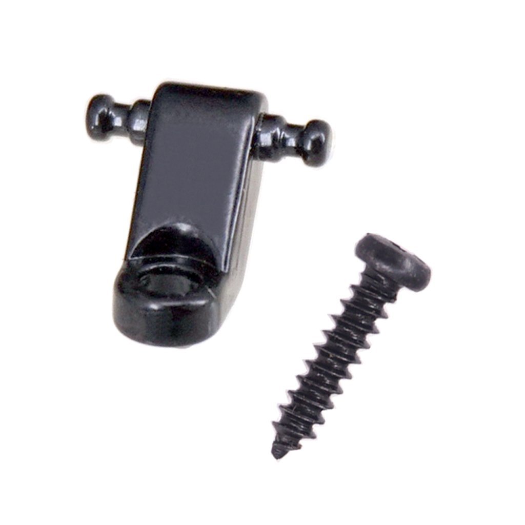 Electric Guitar String Tree Roller Retainer Mounting Guide - Black Replacement Part for Smooth String Action & Tuning Stability | Perfect for Fender Stratocaster, Telecaster & Other Electric Guitars