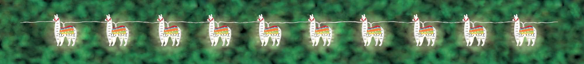 Battery Powered Llama String Lights - 20ft Waterproof Fairy Lights for Bedroom, Party, Wedding & Outdoor Decor