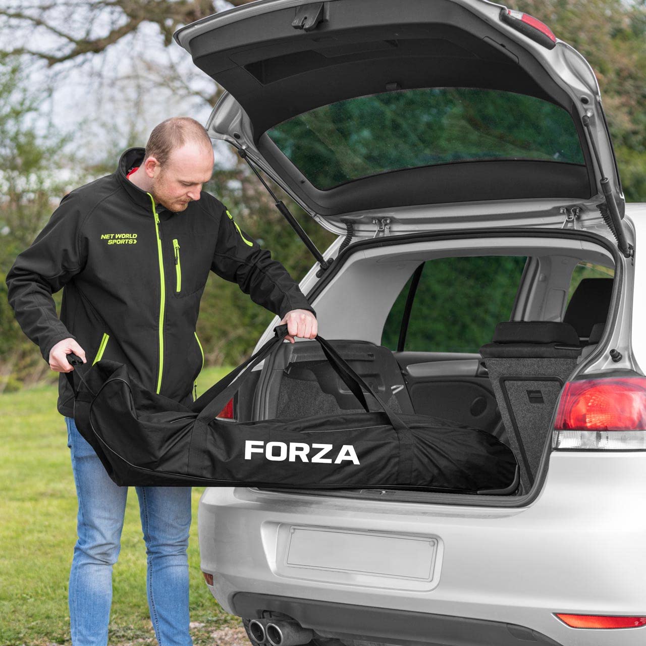 FORZA ProFlex Field Hockey Goals - 3 Size Options (8x4ft, 9.8x6ft, 12x7ft) | Pop-Up Design, Ultra-Portable & Lightweight | Perfect for Schools, Clubs, Backyard Practice & Training Drills
