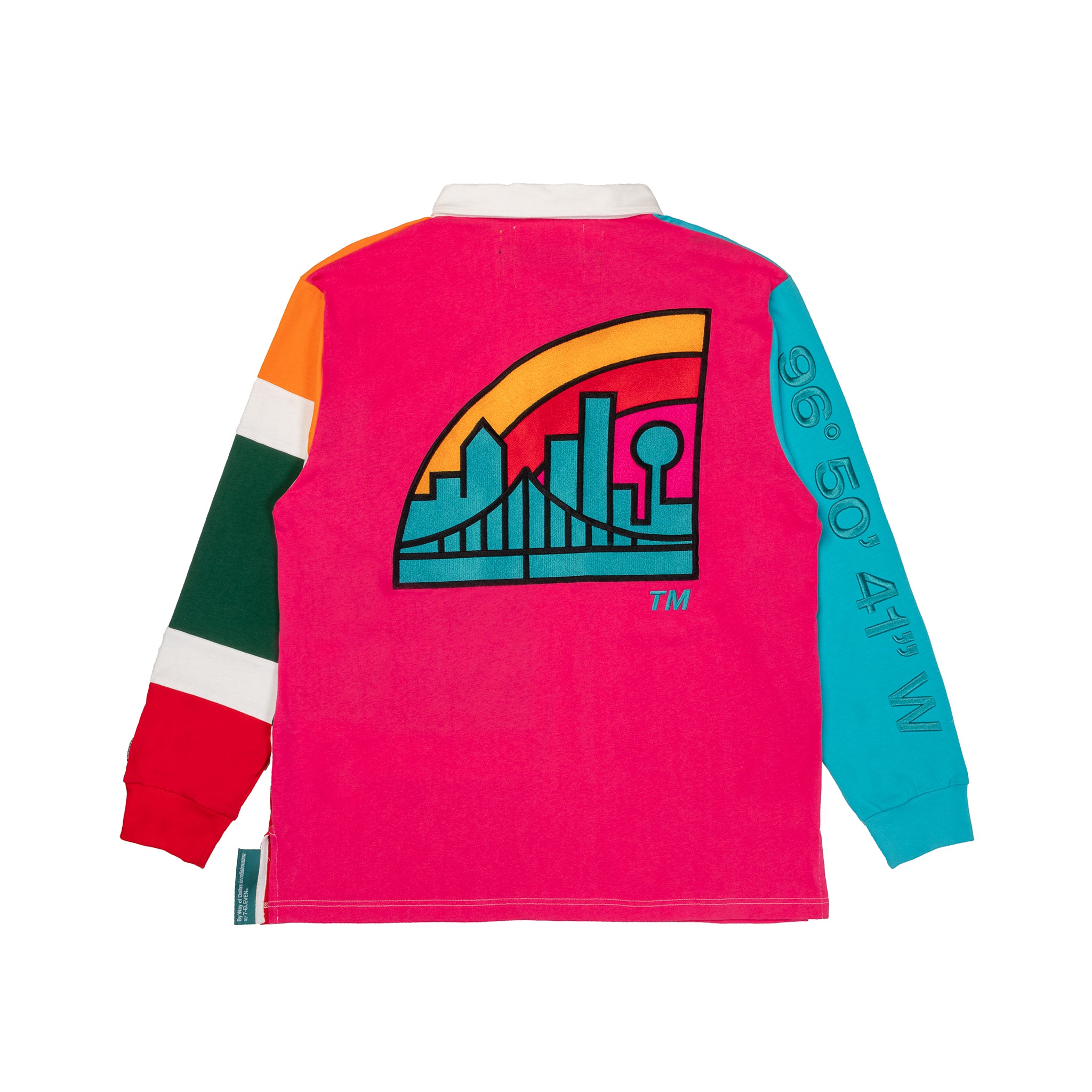 7 Eleven® x By Way Of Dallas Rugby Shirt - Vintage-Inspired Collared Shirt for Men | Casual Wear, Street Style & Retro Fashion | Perfect for Everyday Outfits, Parties & Sports Events