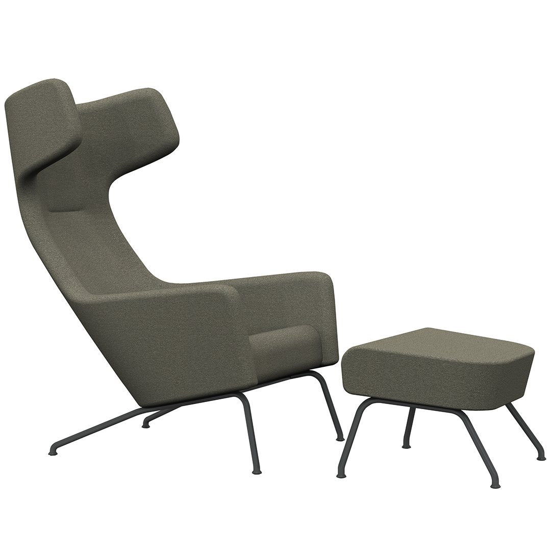 Havana Wing Chair - Mid-Century Modern Accent Armchair for Living Room, Bedroom & Office - Comfortable Upholstered Lounge Chair with High Back Support - Perfect for Reading, Relaxing & Home Decor