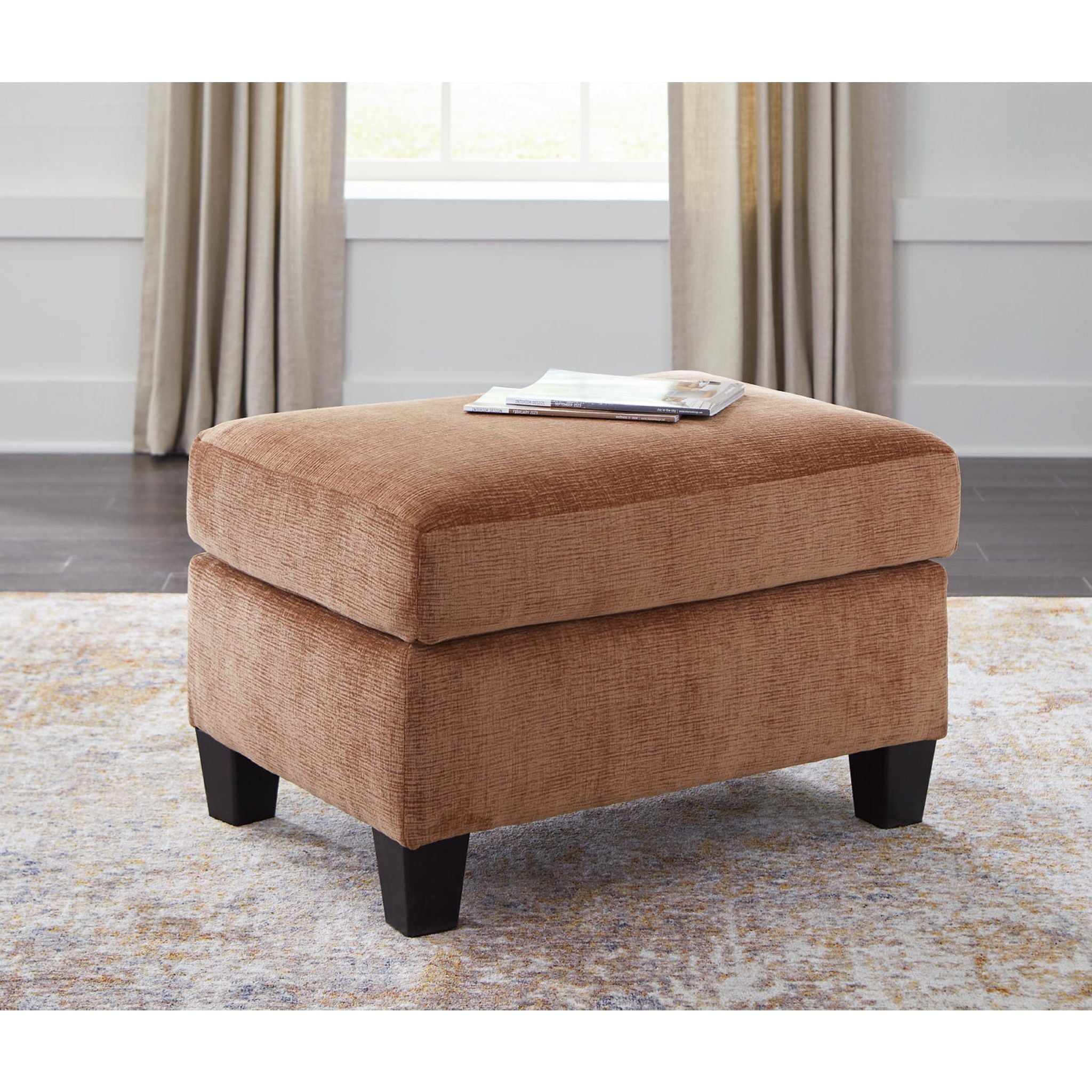 Amity Bay Storage Ottoman with Tufted Top - Extra Large Footrest, Coffee Table & Bench for Living Room, Bedroom & Nursery - Soft Upholstered Fabric, Sturdy Wooden Frame, Easy Assembly