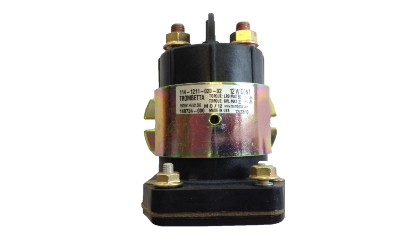 SnowEx B62178 Heavy Duty 12V Motor Solenoid for Snow Plow & Salt Spreader - Reliable Starter Replacement for Winter Equipment