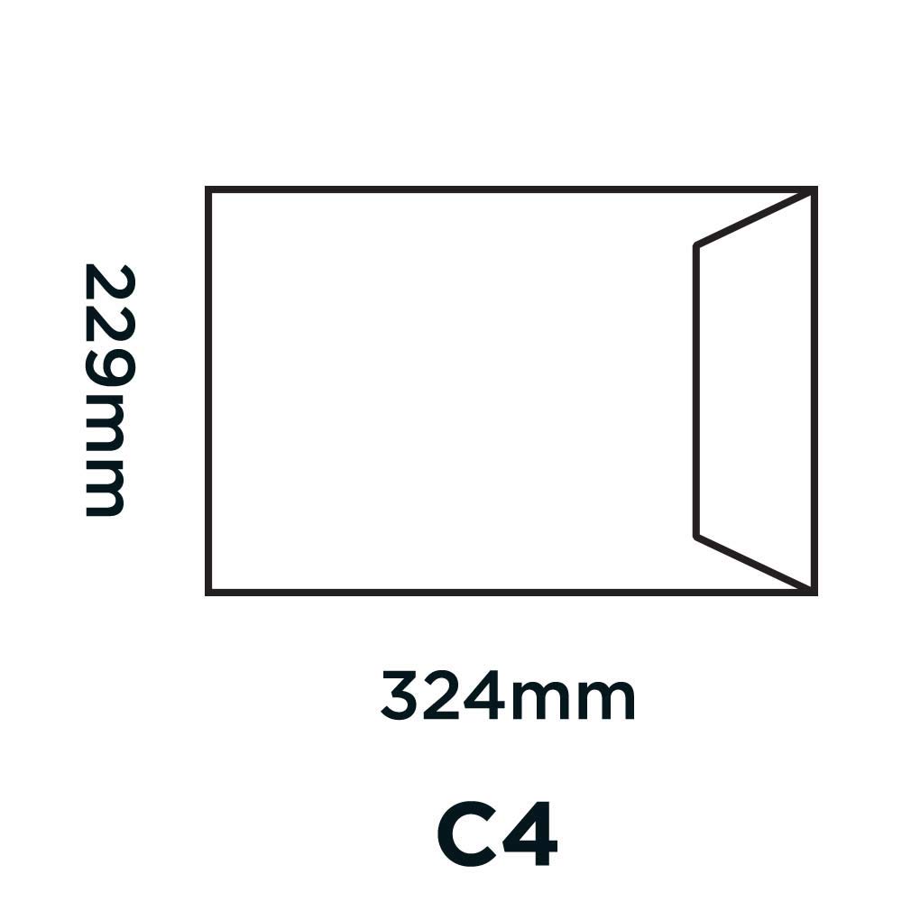 Premium C4 Peel & Seal Envelopes - 250 Pack, 120gsm Heavyweight, Smooth Blue - Perfect for Mailing, Business Correspondence & Wedding Invitations