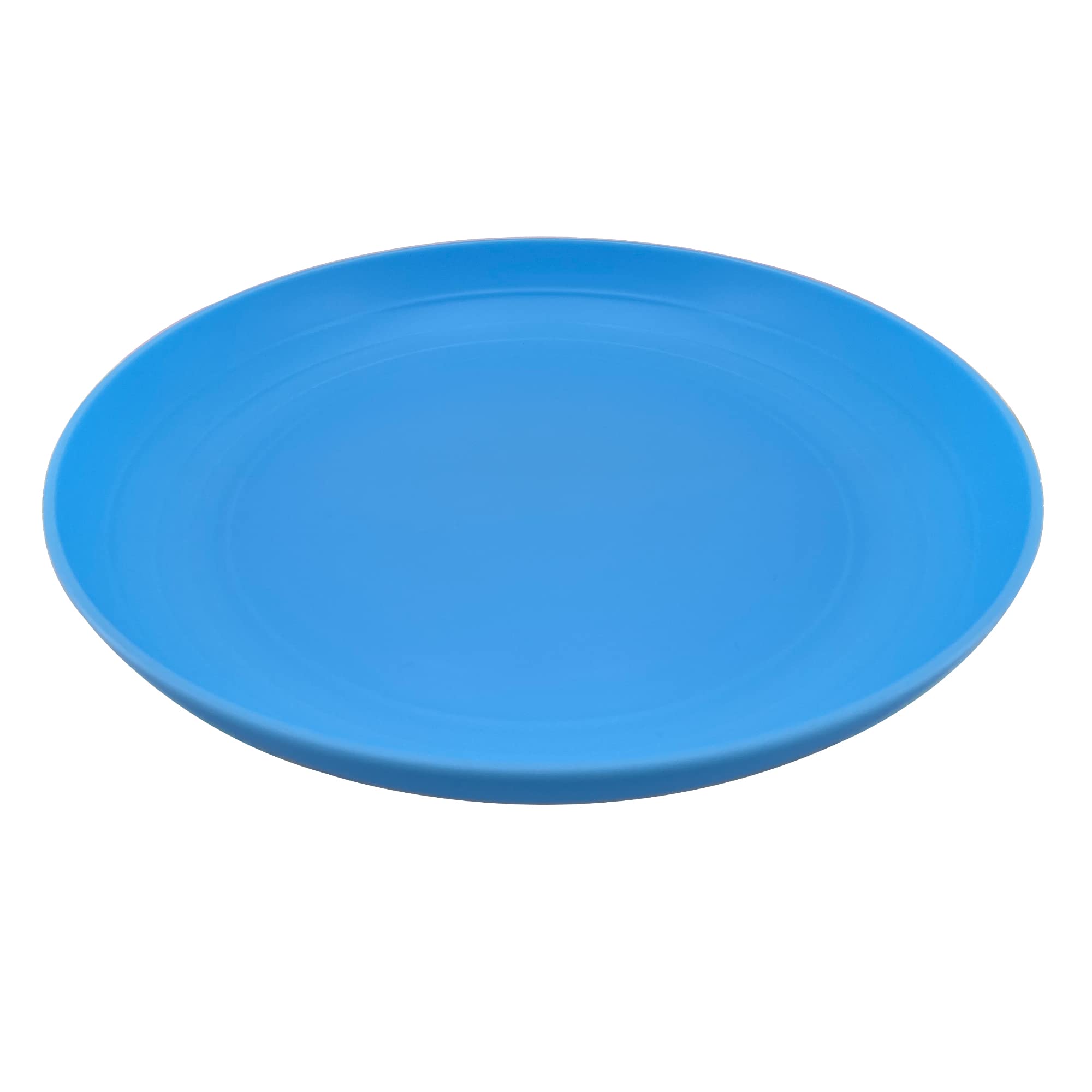 AOYITE 8 Inch Reusable Plastic Plates Set of 6 - Unbreakable BPA-Free Dinner Plates, Dishwasher & Microwave Safe for Kids, Kitchen, Party, Camping & Outdoor Picnics