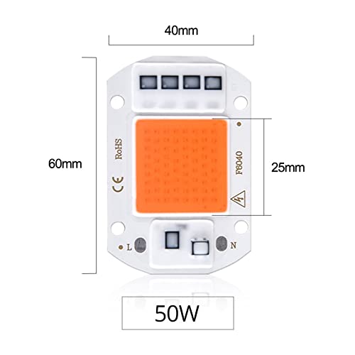 Fengyan LED COB Grow Light - 20W 30W 50W Full Spectrum Plant Light for Indoor Gardening, Hydroponics & Greenhouses | AC 110V-220V Phyto Lamp for Grow Tents, Street Lighting & Landscape Illumination