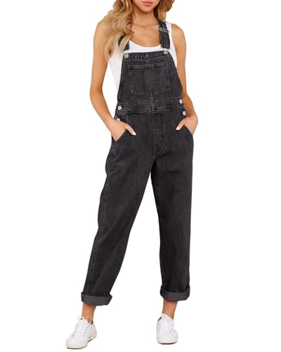 Boyfriend Overalls-iconic Black