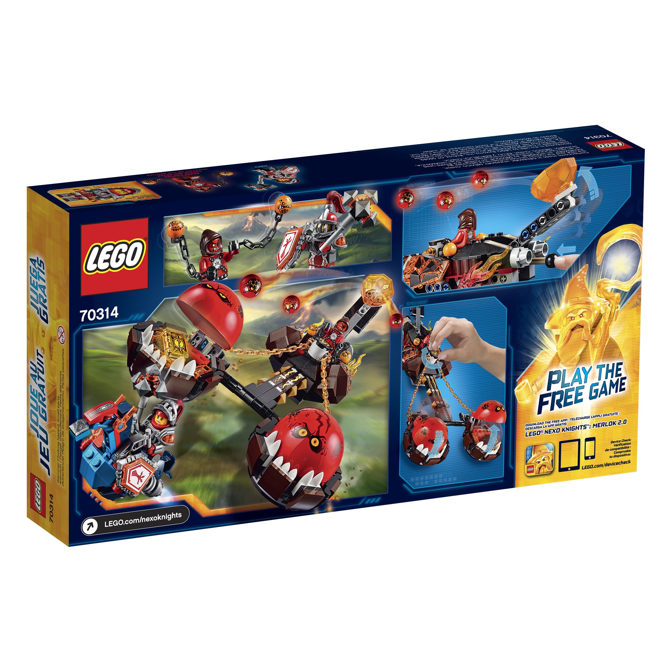 LEGO Nexo Knights Beast Master's Chaos Chariot Building Kit (314 Pieces) - Creative Play & Battle Scenes for Kids Ages 7+
