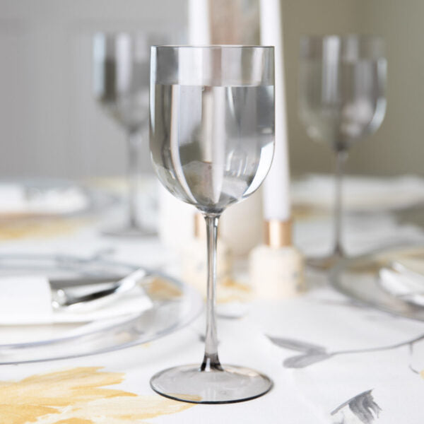 12 Oz Clear Plastic Wine Goblets - Shatterproof & Reusable for Parties, Weddings, and Outdoor Events - Set of 6 or 12 (BPA-Free) - Perfect for Picnics, BBQs, and Cocktail Receptions