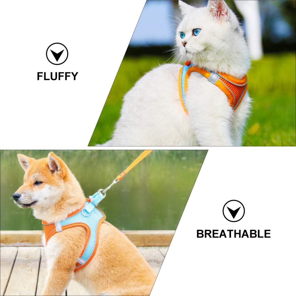 Balacoo Heavy Duty Adjustable Dog Harness & Leash Set for Large Dogs - Service Dog Vest with Rope Cloth Design - Perfect for Outdoor Adventures, Training, and Daily Walks