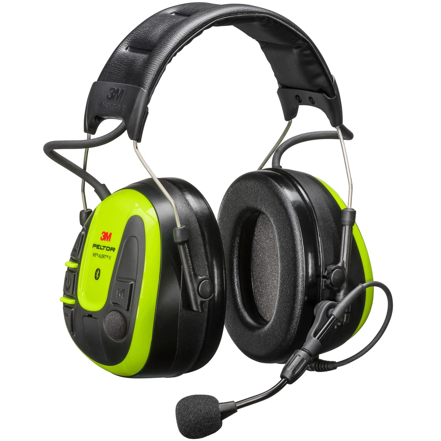 3M Peltor WS ALERT X MRX21A4WS6 Electronic Earmuff Hearing Protection Headset - 30 dB Noise Reduction, Communication Headgear for Shooting Range, Construction & Industrial Safety Use