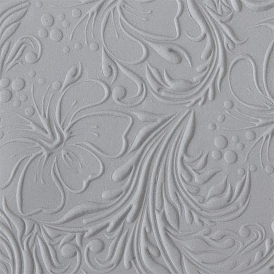 Cool Tools Flexible Texture Tile - Hibiscus Embossed Design - 4