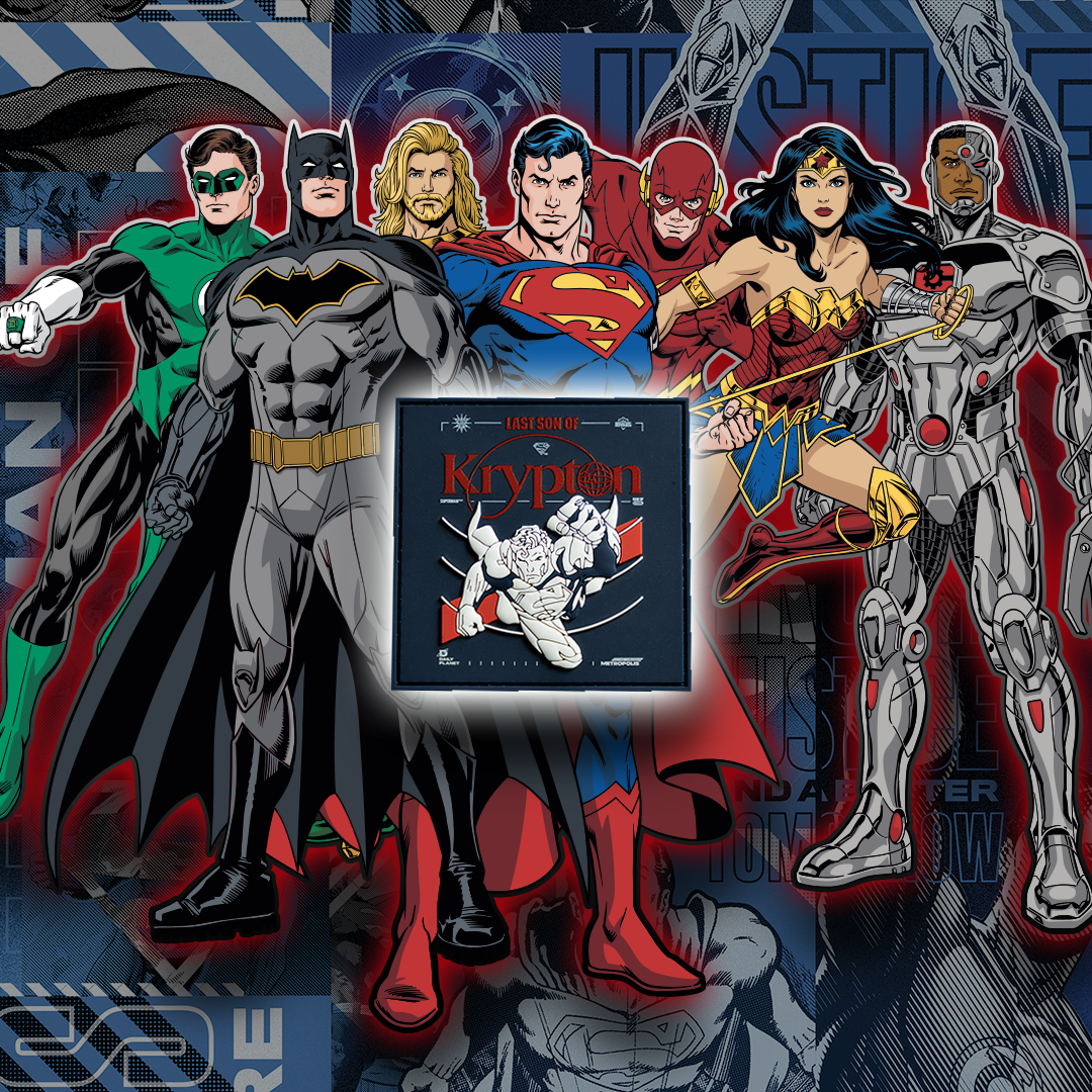 DC Justice League Krypton Embroidered Patch - Official Superhero Logo Badge for Cosplay, Jackets, Backpacks & DIY Crafts