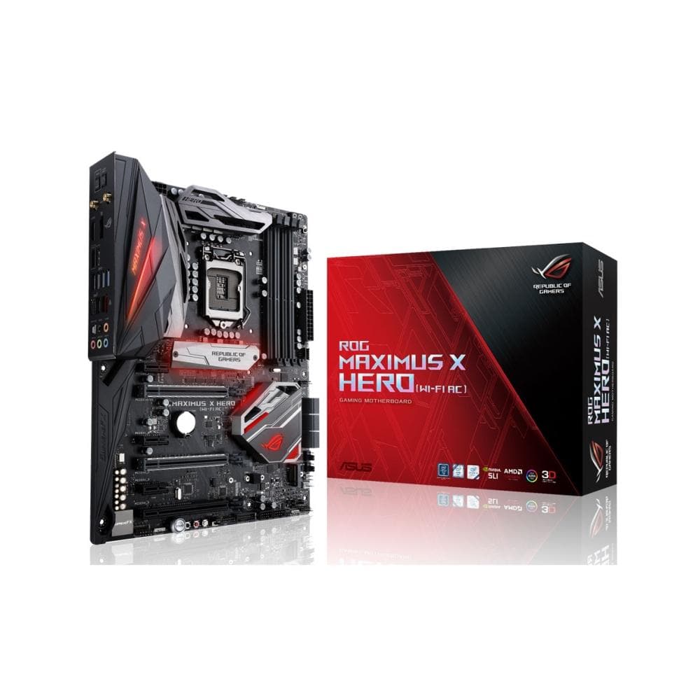 ASUS ROG MAXIMUS XI HERO (Wi-Fi AC) Z390 Gaming Motherboard - LGA 1151, ATX, DDR4, 3-Year Warranty - Perfect for High-End PC Gaming and Streaming Setups