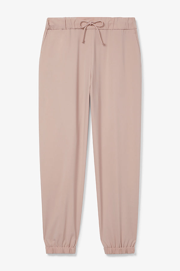 Delaney Jogger Pants for Women - OrigamiTech Stretch Fabric in Blush Pink | Comfortable Lounge & Workout Joggers for Yoga, Running & Casual Wear