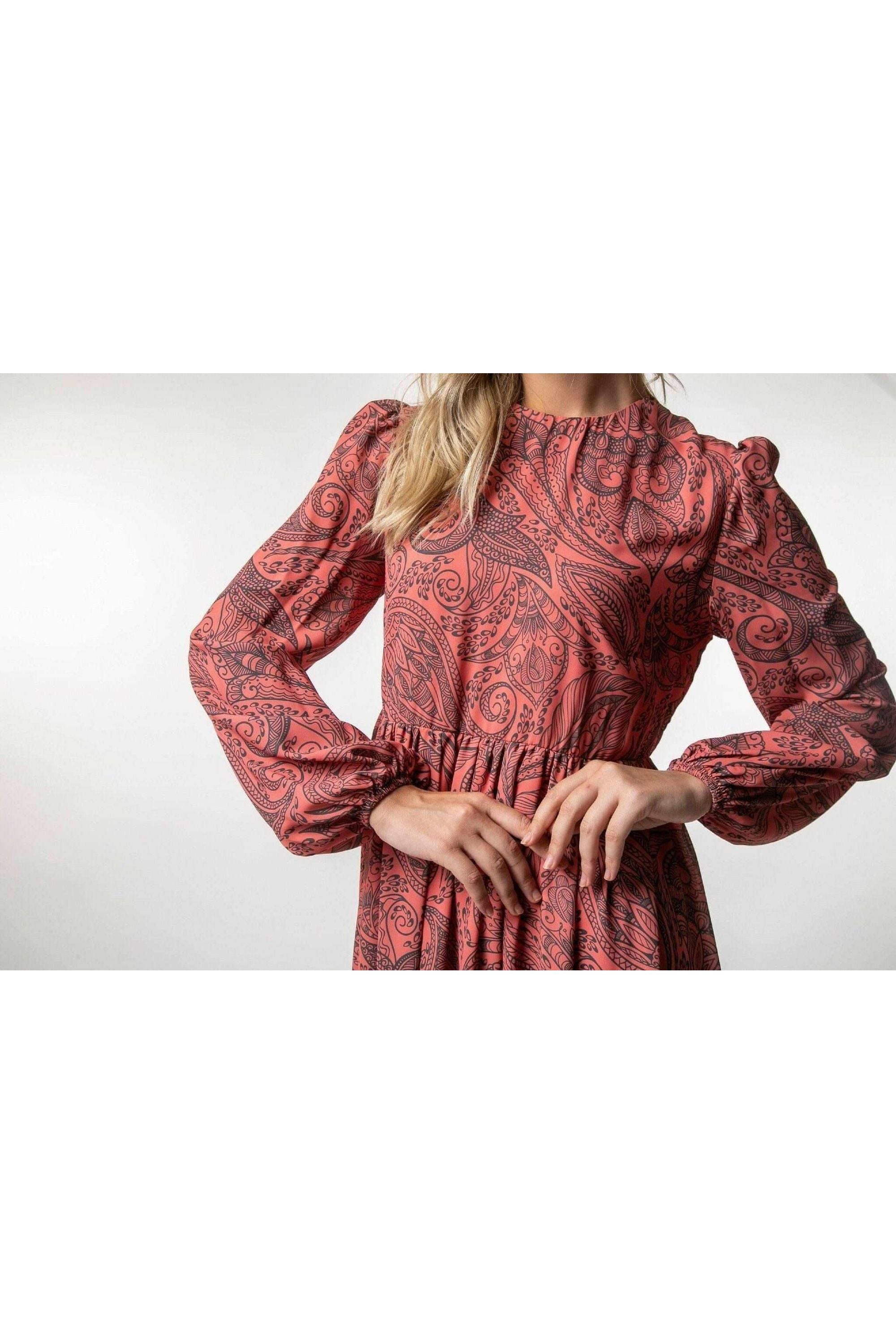 Eva Long Maxi Dress with Long Sleeves - Elegant Women's Flowy Evening Gown for Parties, Weddings & Special Occasions
