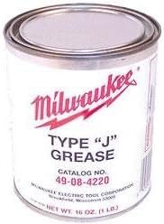 Milwaukee Type J Grease Cartridge 1 lb (Part #49-08-4220) - Heavy Duty Lubricant for Industrial Equipment, Automotive & Machinery Maintenance