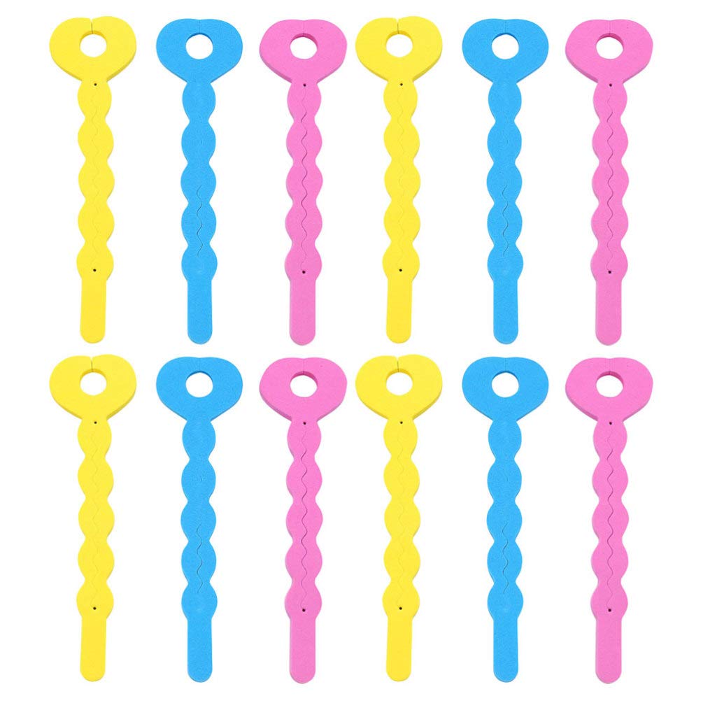 24pcs Foam Sponge Hair Rollers for Curly Hairstyles - DIY Hair Styling Tools with Soft Sponge Border - Perfect for Home Salon, Party & Wedding Hairstyling