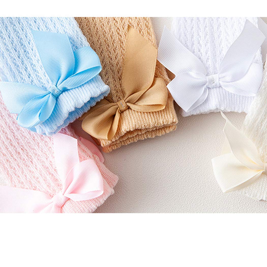 Ashmyova Baby Girls Knee High Mesh Socks - Breathable Cotton Toddler Dress Socks with Bowknot Design for Infants 0-24 Months | Perfect for Special Occasions, Photo Shoots & Everyday Outfits