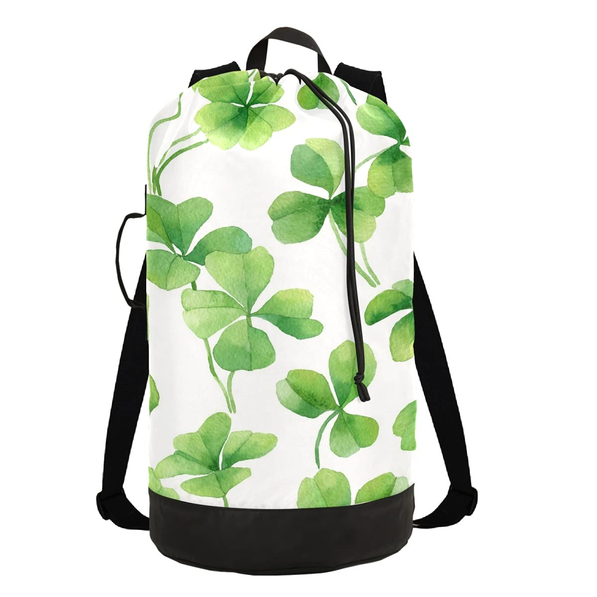 Clovers Heavy Duty Laundry Backpack with Adjustable Shoulder Straps & Drawstring Closure - Durable Washing Bag for Teens - Perfect for College Dorm, Travel & Gym Laundry Storage