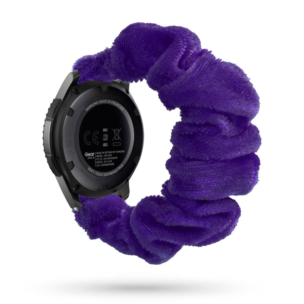 20mm & 22mm Scrunchie Watch Bands - Soft Elastic Hair Tie Strap for Apple Watch, Samsung Galaxy & Fitbit - Perfect for Workouts, Yoga & Everyday Fashion Accessory