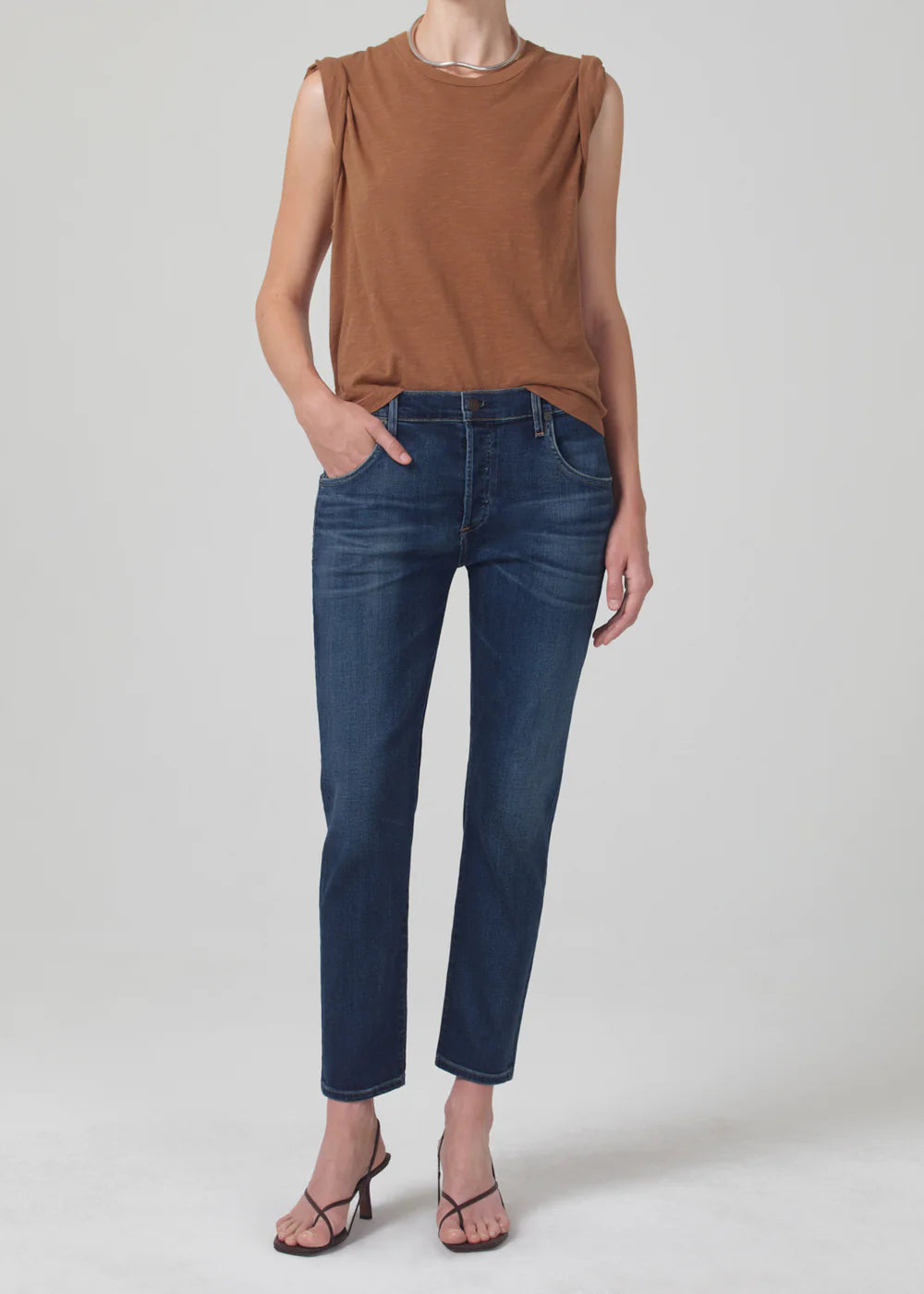 Emerson Mid Rise Relaxed Fit Jeans for Women - Blue Ridge Wash - Comfortable Casual Denim Pants for Everyday Wear, Work & Weekend Outings