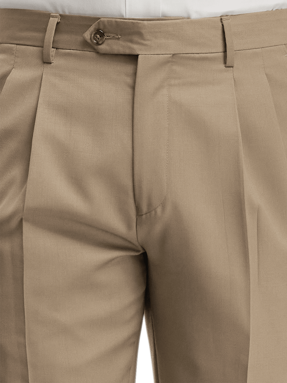 Premium Wool Gabardine Dress Pants for Men - Classic Tan Color | Office Wear, Business Casual & Formal Occasions