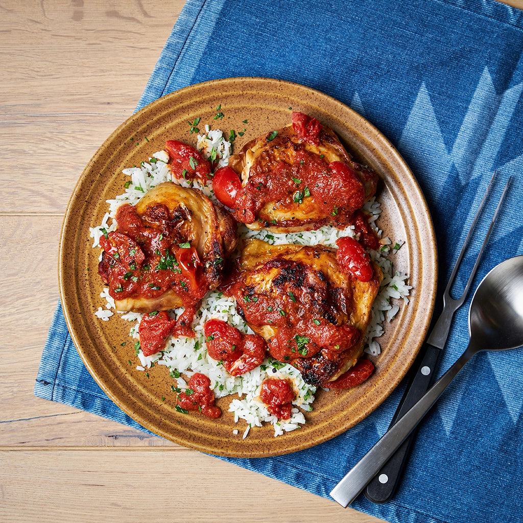 Juicy Chicken with Jammy Tomatoes Recipe - Easy One-Pan Dinner for Family | Perfect for Weeknight Meals & Comfort Food Lovers
